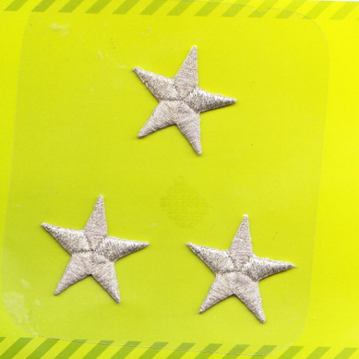 Applique Stars - silver