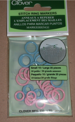 Clover Ring Stitch Markers - small