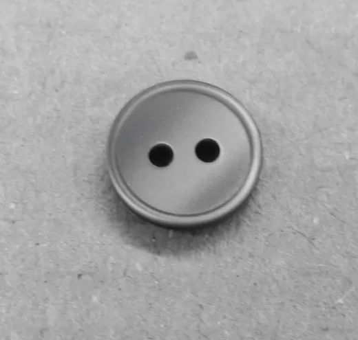 Knopf Kunststoff grau 10 mm