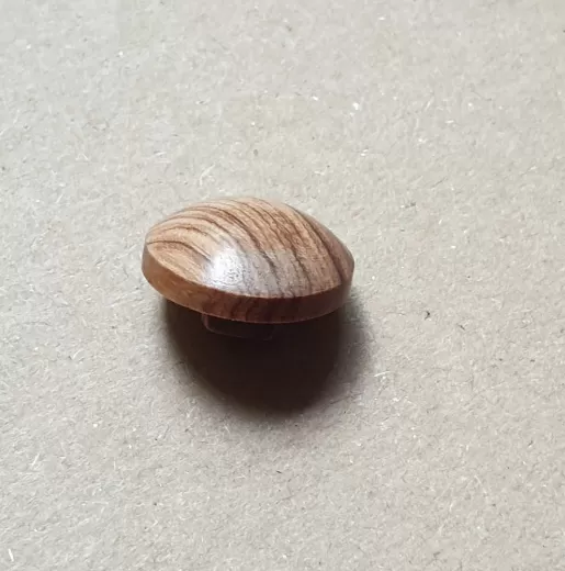 Knopf Holz halbrund - 15 mm