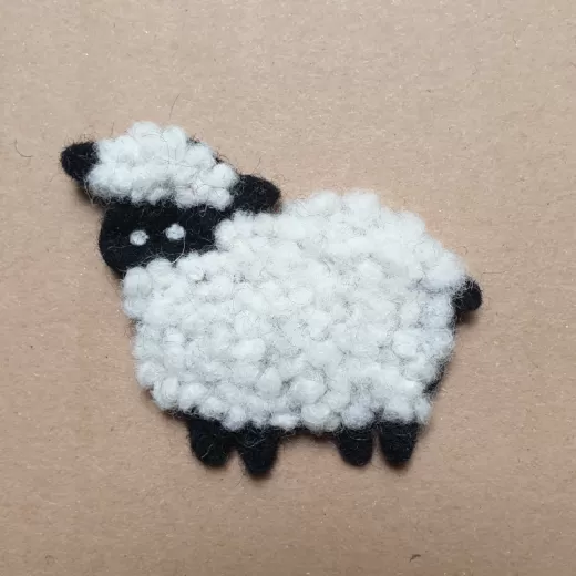 Applique Sheep white