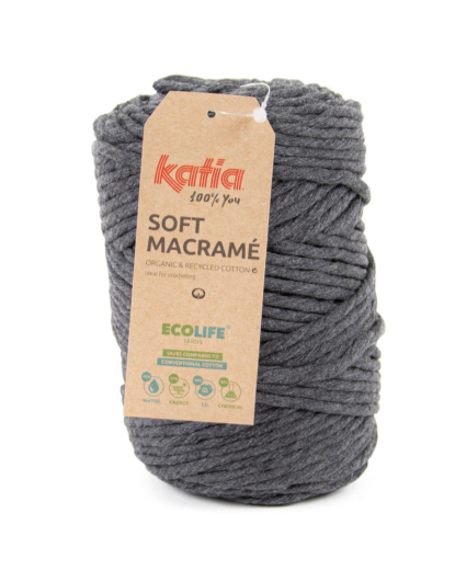Katia Soft Macramé - 504 Dunkelgrau