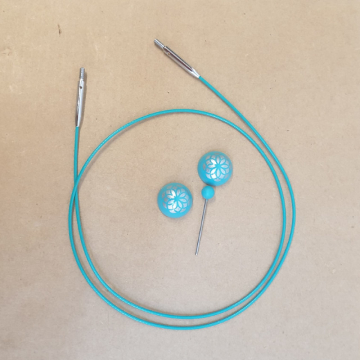 Knit Pro Cable Mindful 80 cm (32) mint