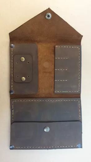 WheatKnit Kleines Etui für Spitzen - braun