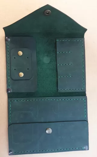 WheatKnit Kleines Etui für Spitzen - grün