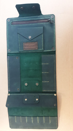 WheatKnit Etui für Spitzen und Nadelspiele - grün