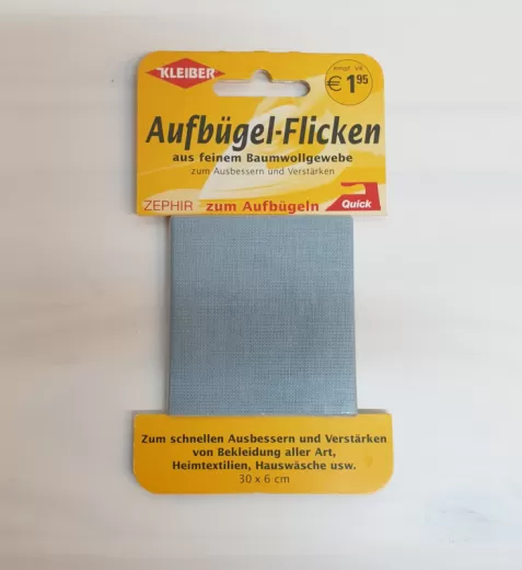 Kleiber Zephir Iron-on Patches - light grey