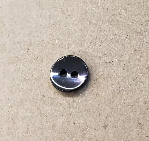 Mother-of-pearl button black - 9 mm