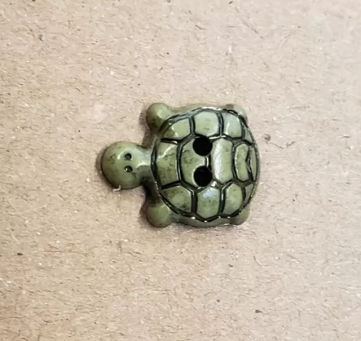 Knopf Kunststoff Schildkröte - 15 mm