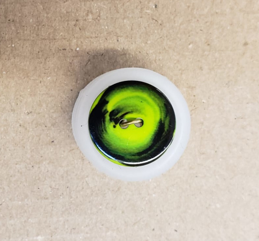 Button plastic color swirl - 15 mm