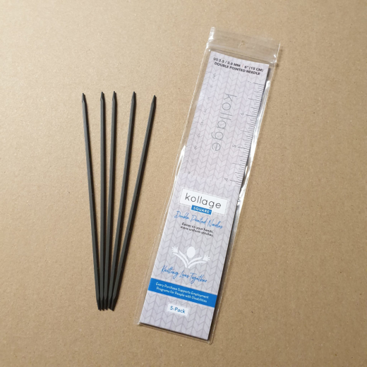 Kollage Square Needles DPN 15 cm - 2.0 (US 0) GRAY