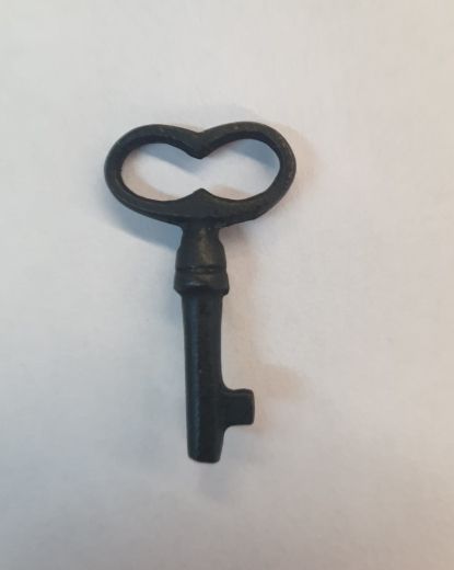Knopf Metall - Schlüssel schwarz - 29 mm