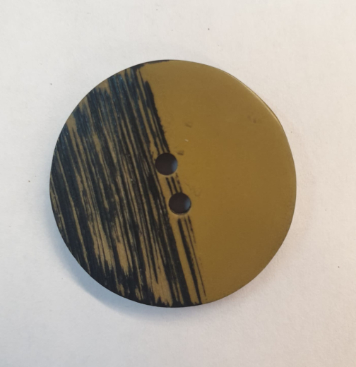 Knopf Resin schwarz-olive 30 mm