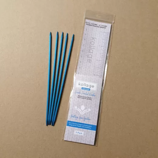 Kollage Square Needles DPN 13 cm - 2.25 (US 1) BLUE
