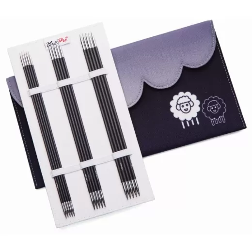 Knit Pro Nadelspiele Set Karbonz 15 cm - NEU