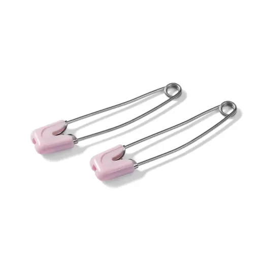 Prym Baby safety pins light rosa