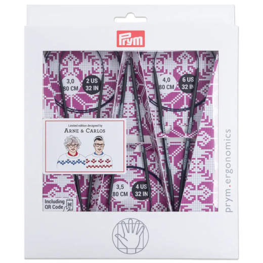 Prym Circular Knitting Needle Set Carbon Arne & Carlos