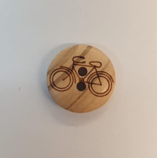 Knopf Holz Fahrrad 15 mm