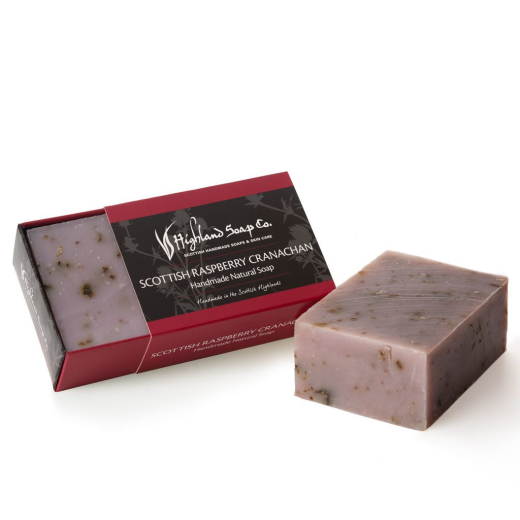 Highland Soap Organic Soap Handmade MINI Raspberry Cranachan