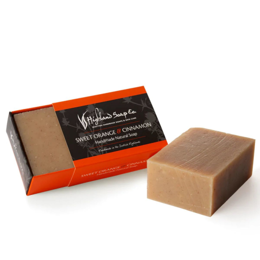 Highland Soap Organic Soap Handmade Sweet Orange & Cinnamon