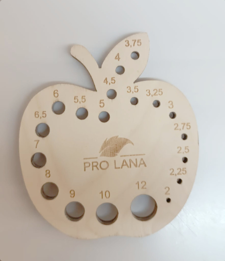 Pro Lana Needle Gauge Apple