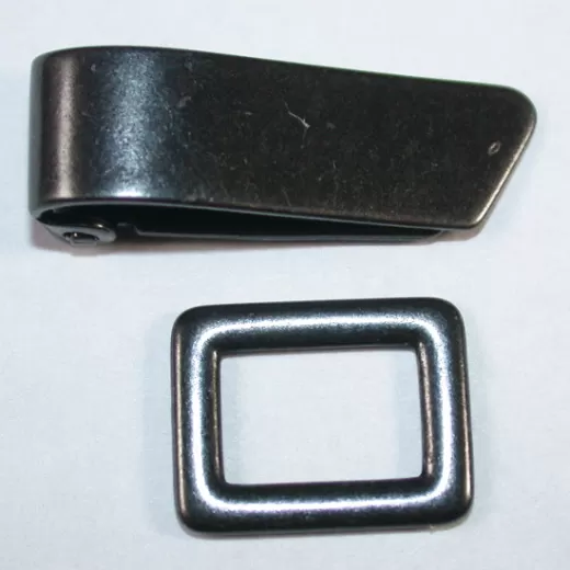 Metallverschluss schwarz 25 mm