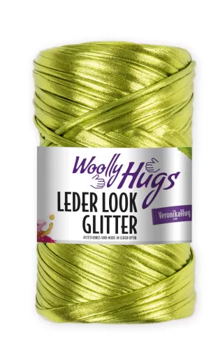 Woollly Hugs Leder Look GLITTER 74
