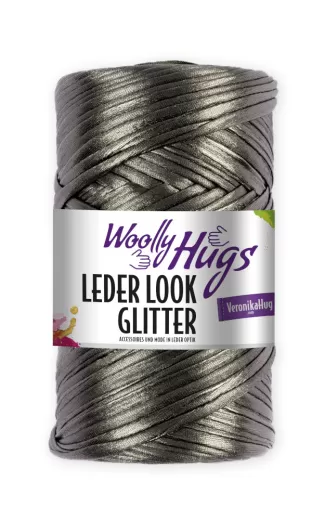 Woolly Hugs Leather Look GLITTER 96