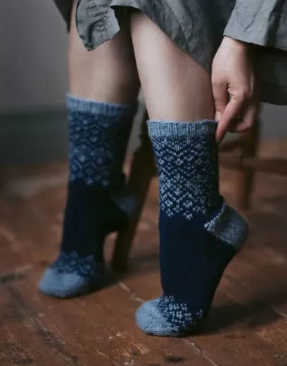Novita Ulrika Sockenkit blau