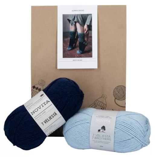 Novita Ulrika Sockenkit blau