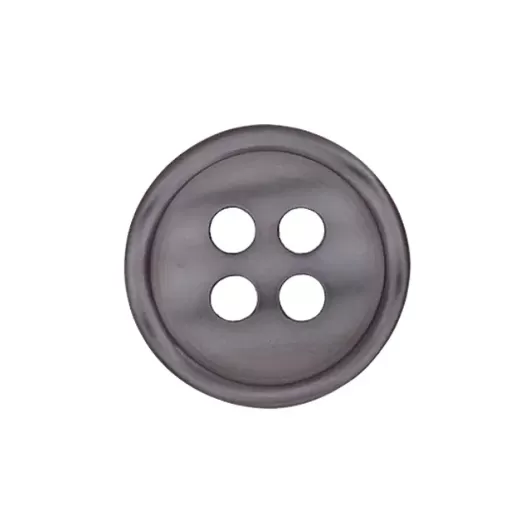 Knopf Kunststoff grau 9 mm