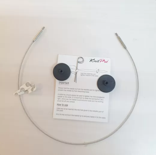 KnitPro Stainless Steel Cable – Glide 126 cm (150 cm)