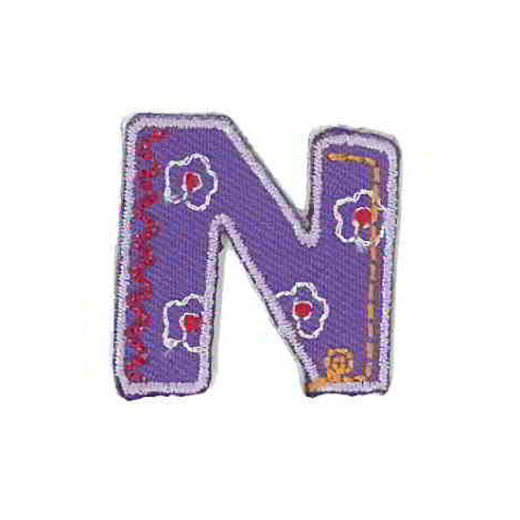 Applikation Buchstabe N