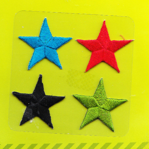 Applique Stars - multicolored