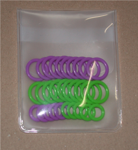 Clover Soft Ring Stitch Markers - small