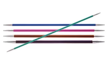 Knit Pro Nadelspiel Zing 15 cm - 6,0 purpur