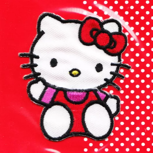 Applikation Hello Kitty - sitzend