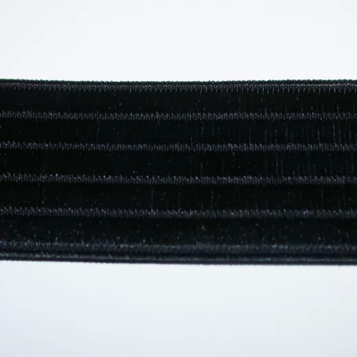 Elastisches Gurtband 40 mm - schwarz