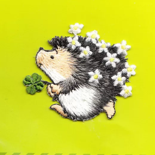 Applique Hedgehog and Flowers