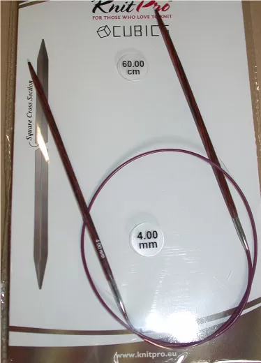 Knit Pro Circular Cubics Rose 8,0 (US 11) - 80 cm