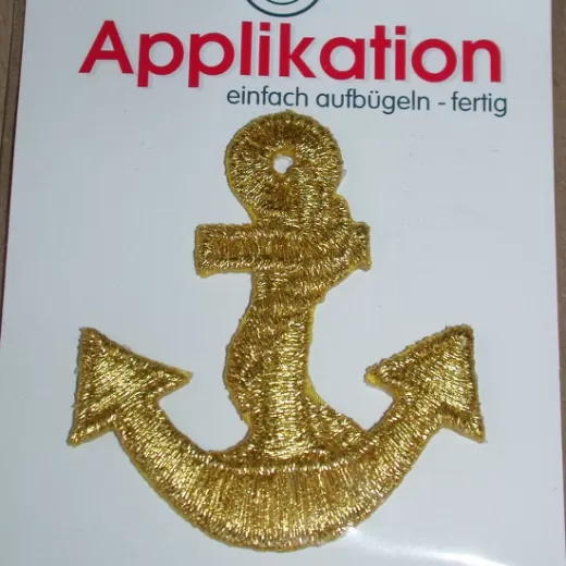 Applikation Anker - Lurex gold