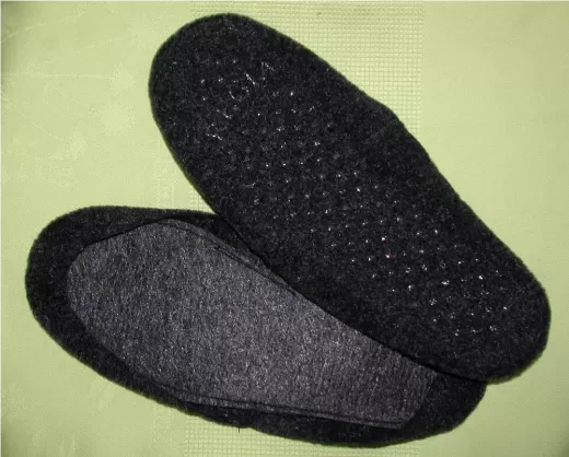 Felt Soles for Slippers - approx. 21,0 cm