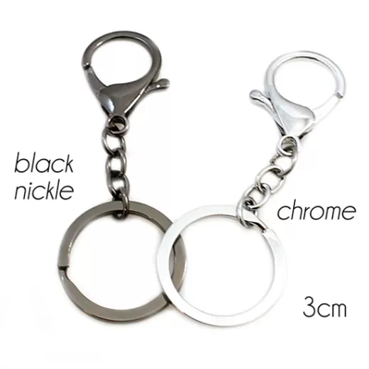 Key Chain Rings chrome