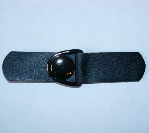 Dufflecoatverschluss schwarz - 100 mm