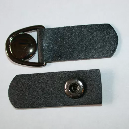 Dufflecoatverschluss schwarz - 100 mm