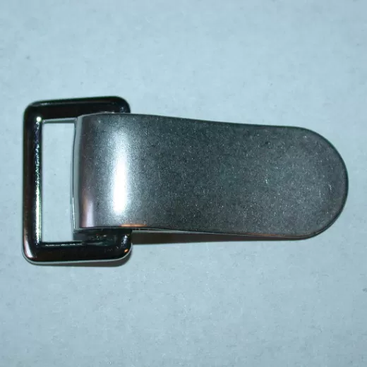 Metallclip silber 40 mm