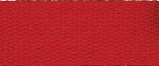 Cotton Webbing Strap 25 mm - red