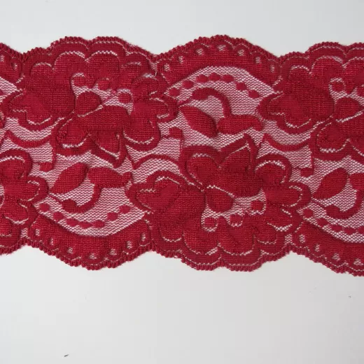 Lace Trim 90 mm - red