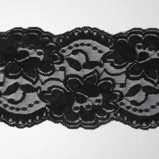 Lace Trim 90 mm - black