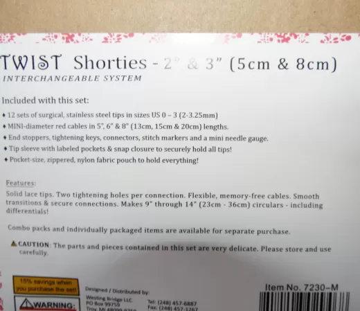 ChiaoGoo Twist Shortie - M